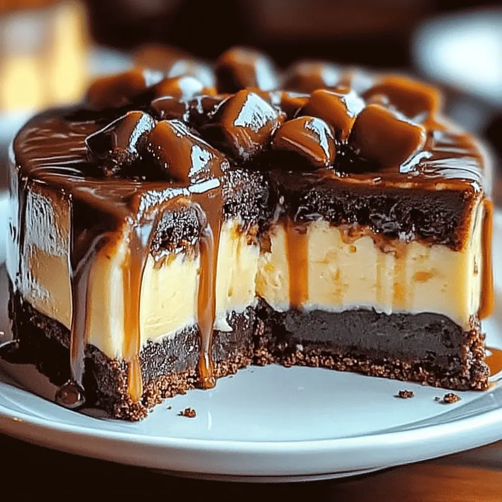 Caramel Brownie Cheesecake: Indulge in a Sweet Delight!