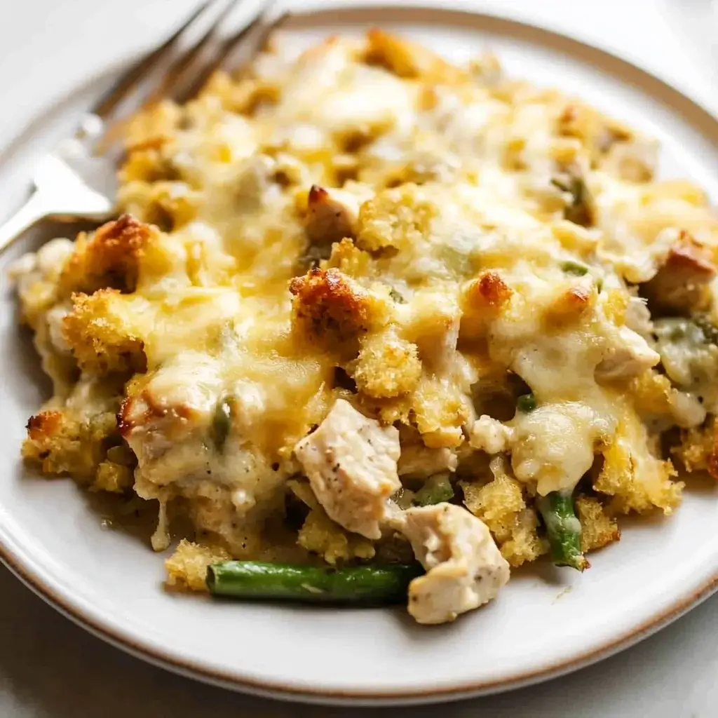 Cheesy Chicken and Stuffing Casserole: A Comforting Delight