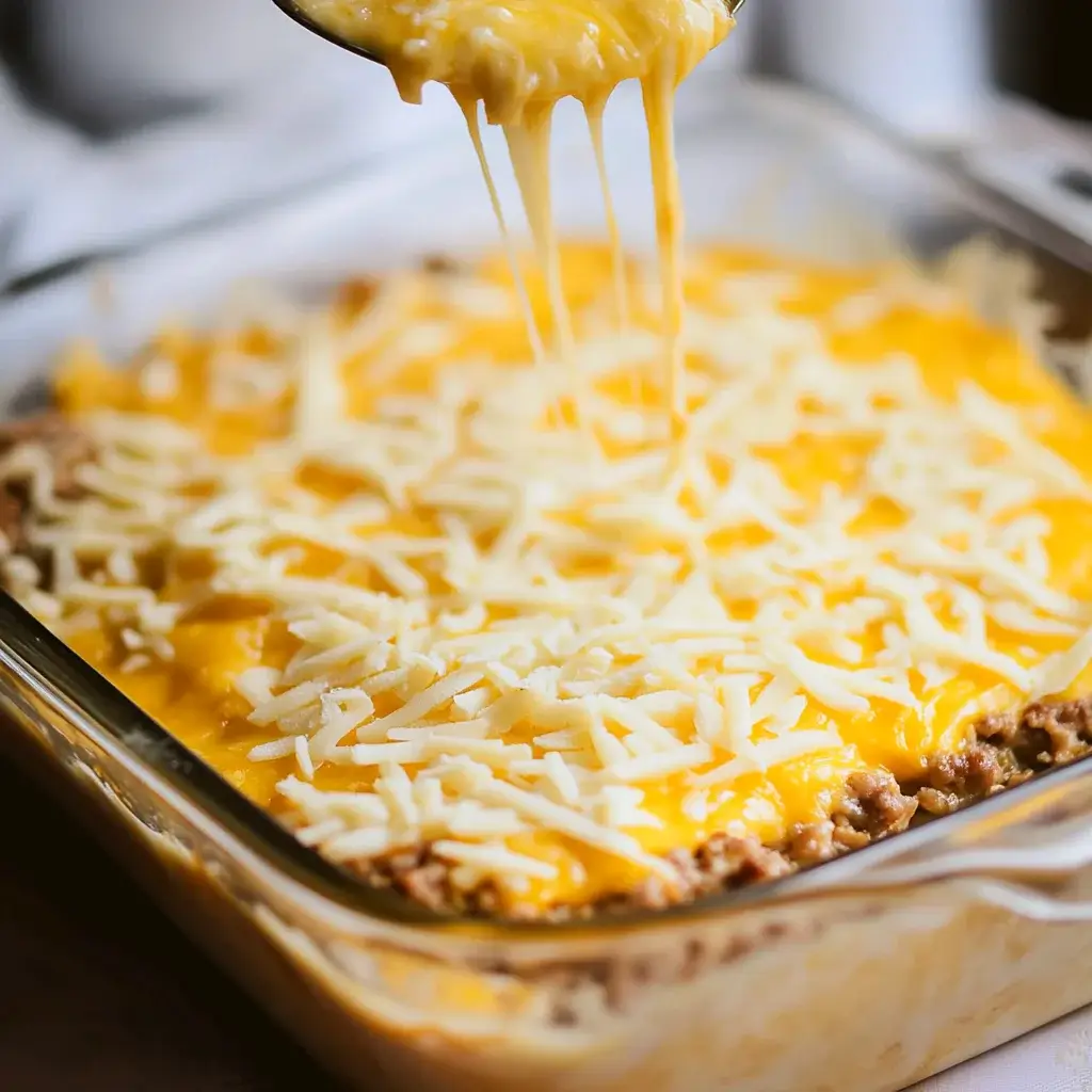 Cheesy Sausage and Hashbrown Breakfast Casserole Recipe Delight!