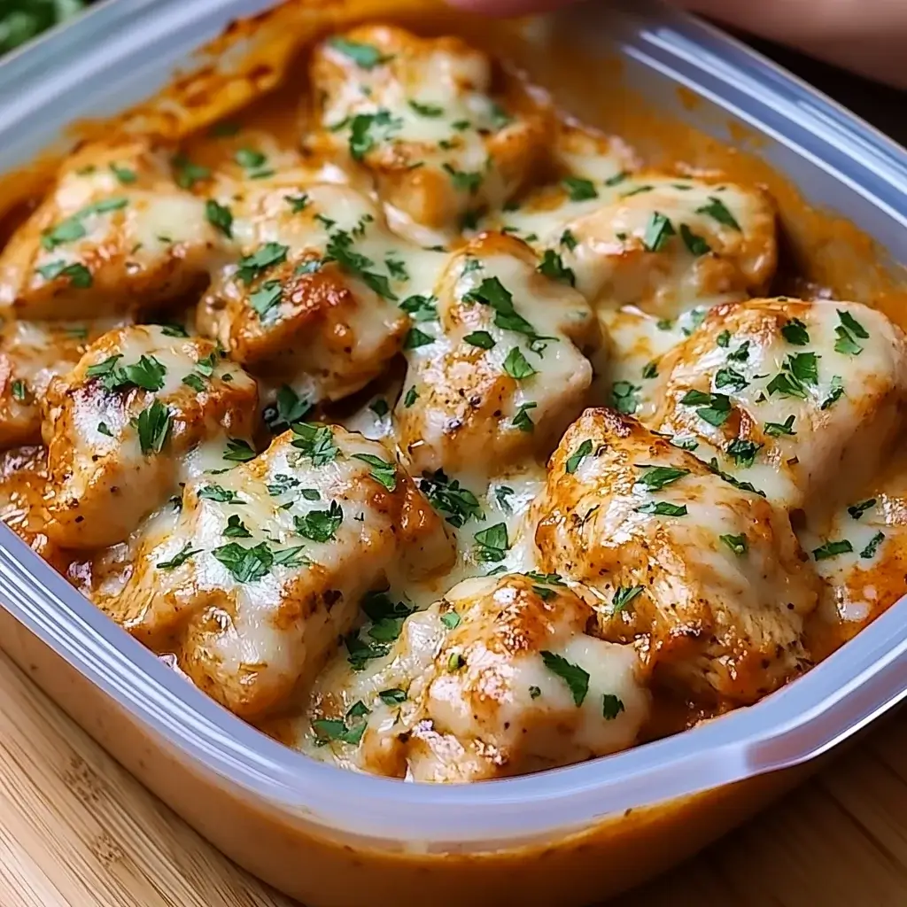 Creamy Garlic Cheesy Chicken and Potatoes Recipe Delight!