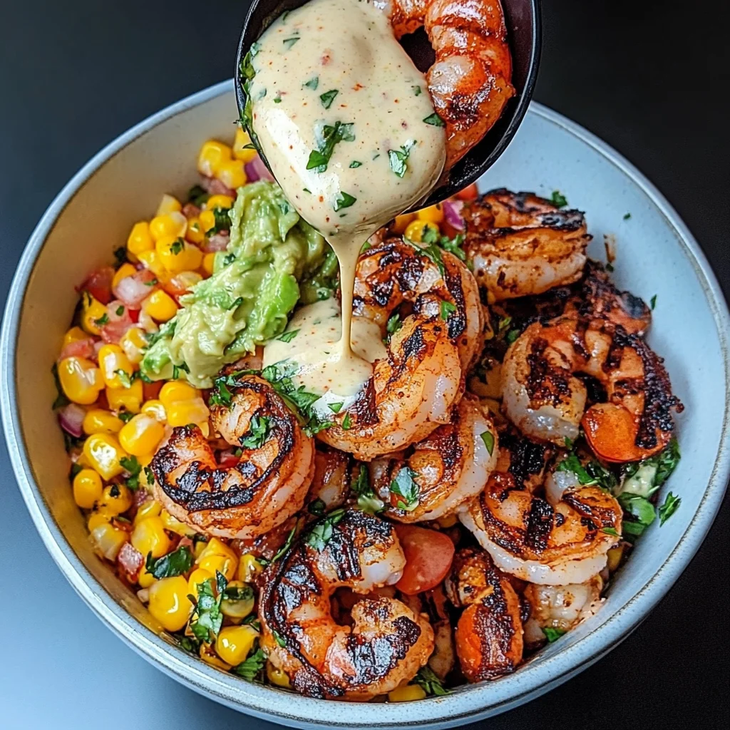 Grilled Shrimp Bowl with Avocado Corn Salsa Awaits!