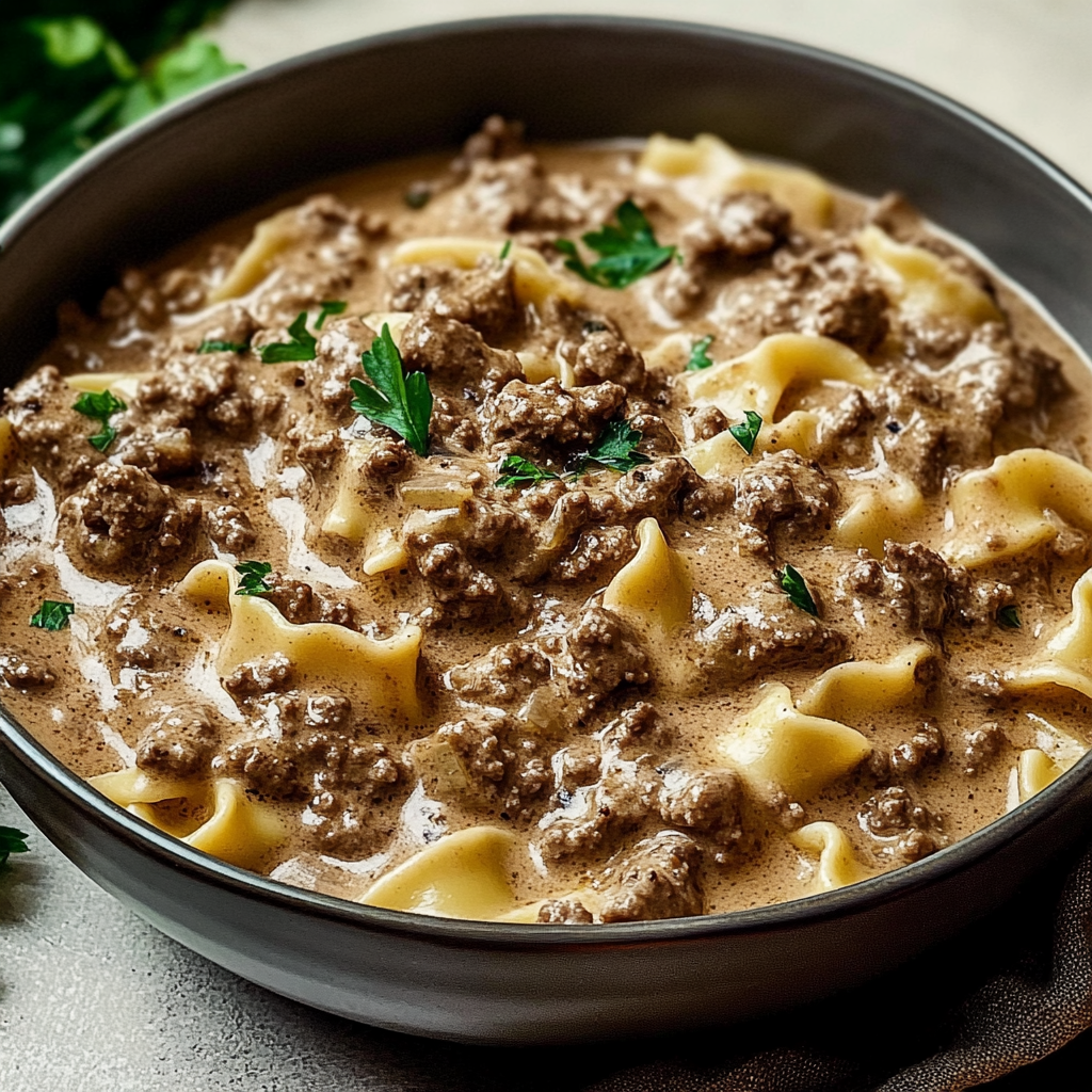 Irresistible Ground Beef Stroganoff: A Quick Recipe Joy!