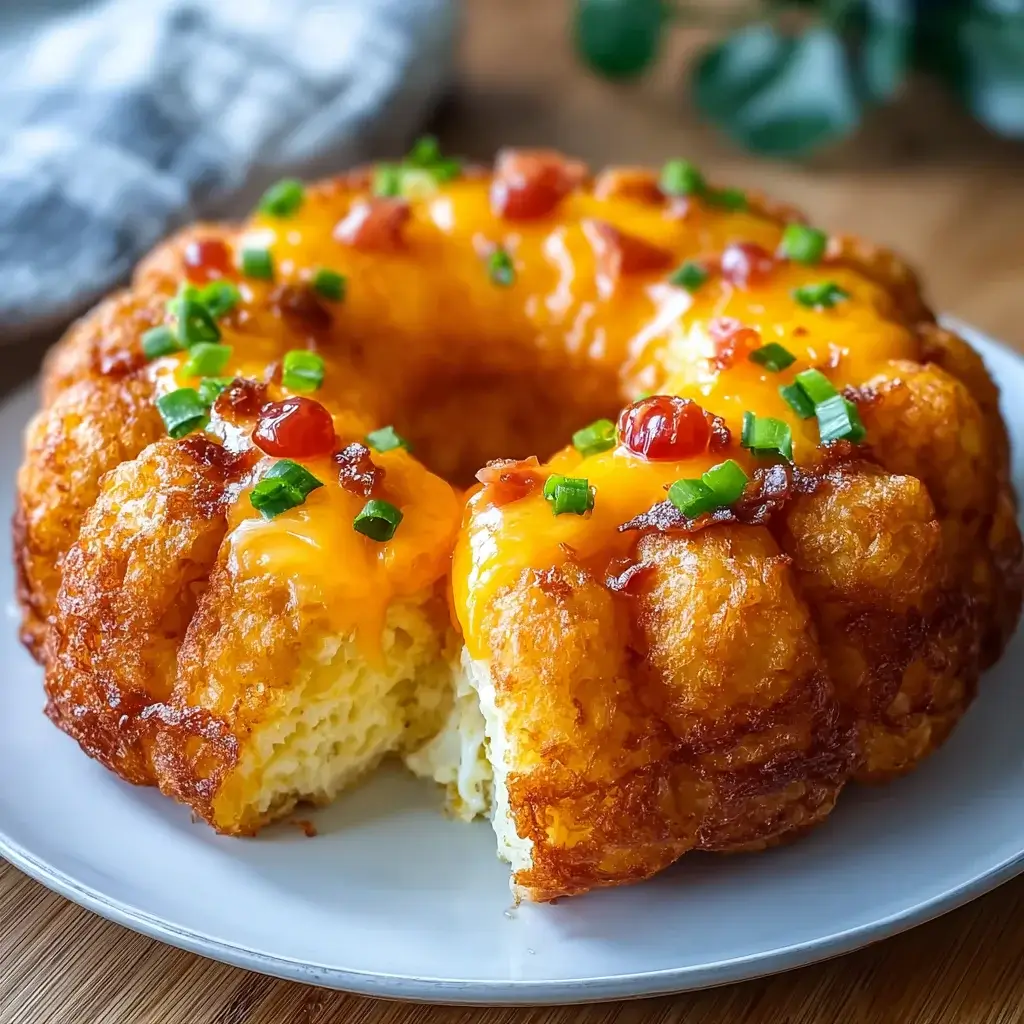 Cheesy Ham Tater Tot Breakfast Ring that Awes Everyone!