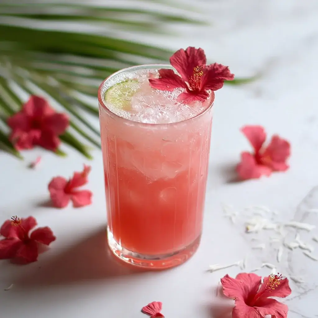 Coconut Hibiscus Breeze Mocktail: Refresh Your Senses Today!