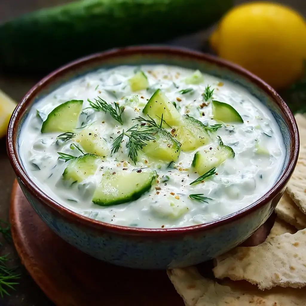 Creamy Greek Cucumber Yogurt Dip is a must-try recipe!