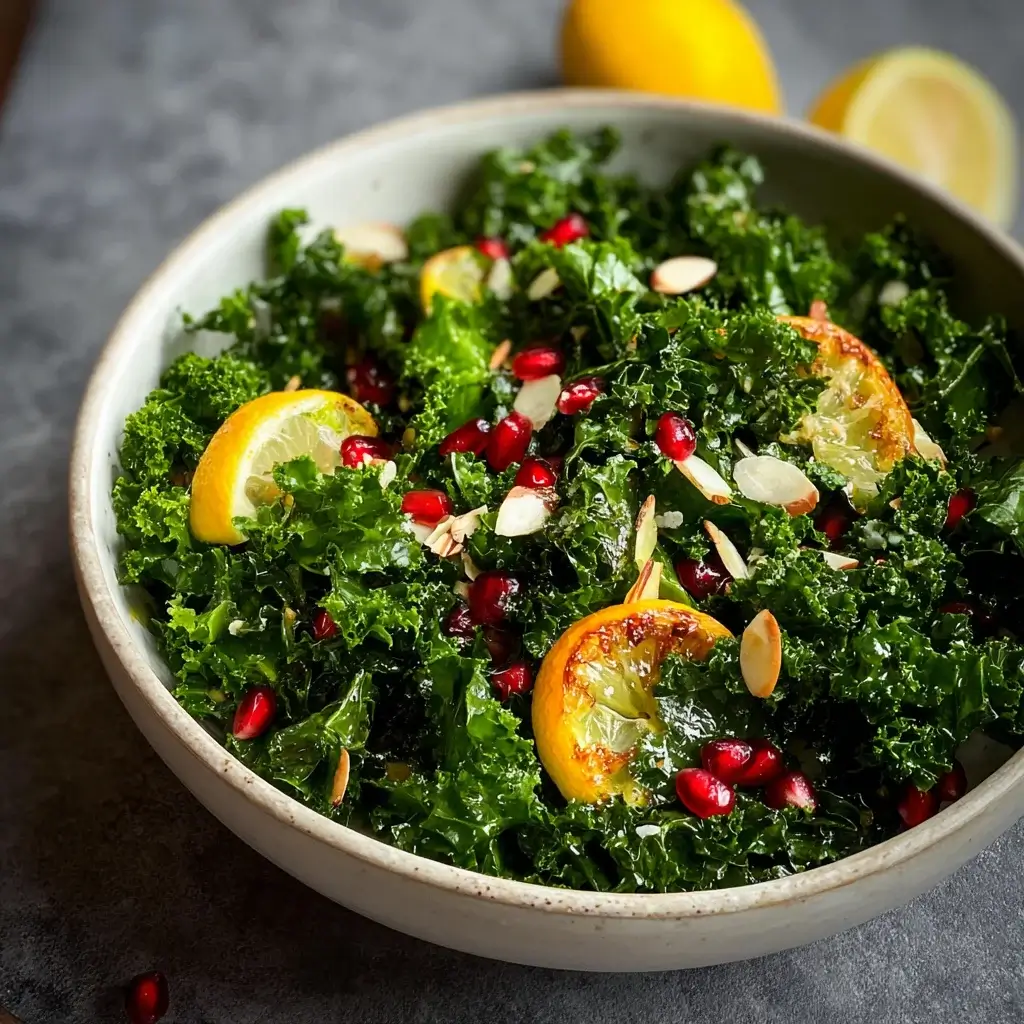 Crisp Kale Salad with Lemon Vinaigrette: Refresh Your Plate!