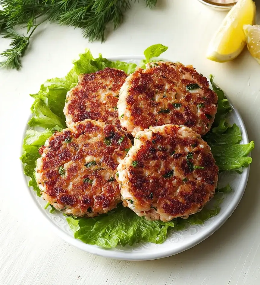 Crispy Golden Salmon Cakes with Tangy Remoulade Delight!
