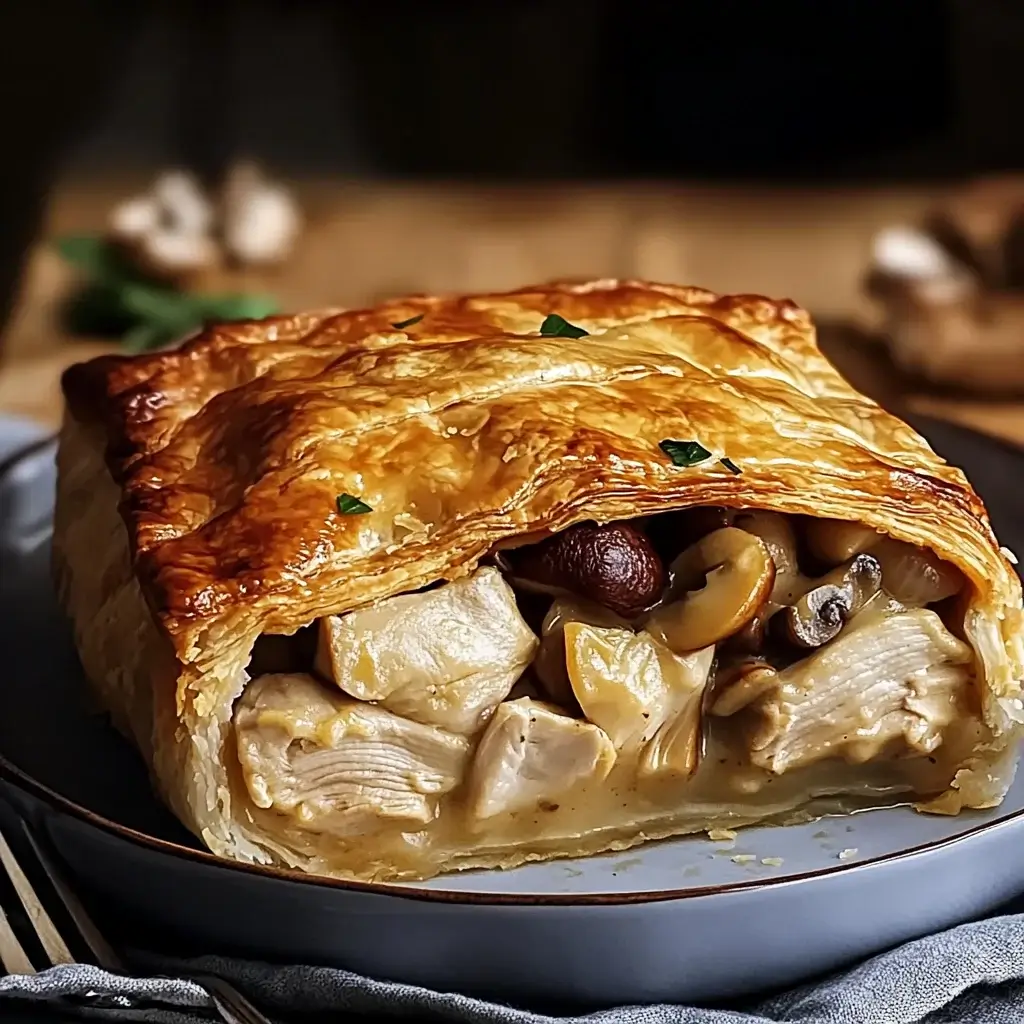 Golden Chicken and Mushroom Pie: A Comfort Food Delight!