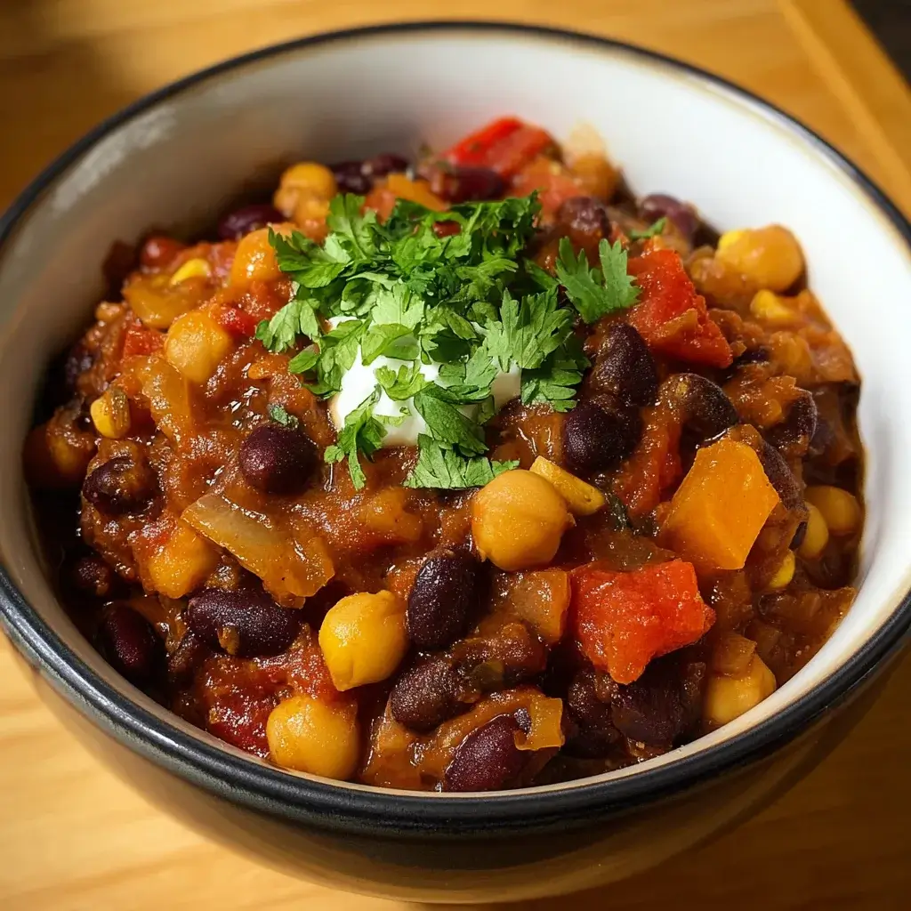 Hearty Black Bean and Chickpea Veggie Chili Bowl Recipe You’ll Love!