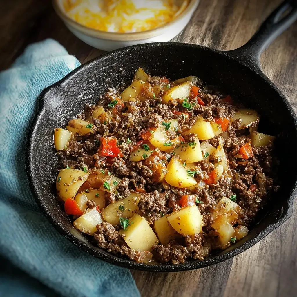 Hearty Ground Beef and Potatoes Skillet for Delicious Meals