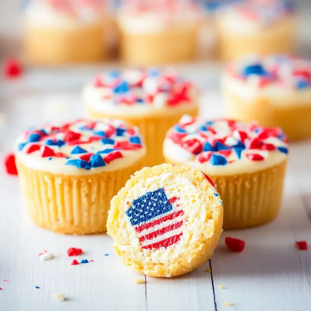 Patriotic Mini Cheesecakes: A Festive Dessert Delight!