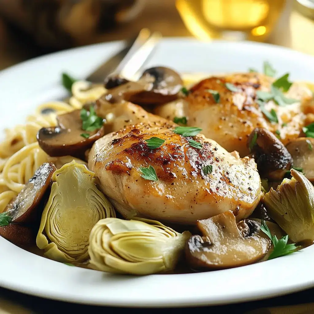 Romantic Chicken with Artichokes and Mushrooms Recipe Awaits!