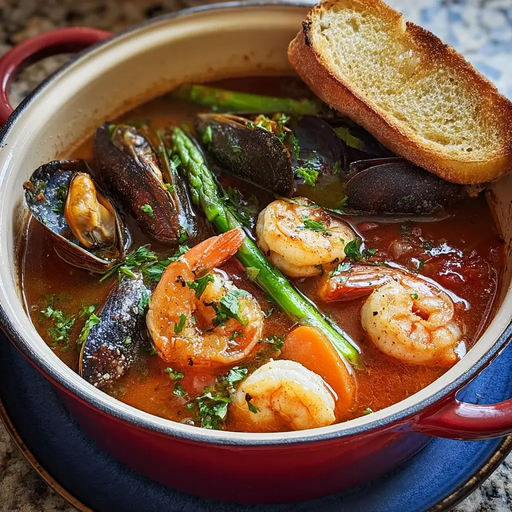 Savory Fisherman’s Stew with Fresh Seafood for Dinner!