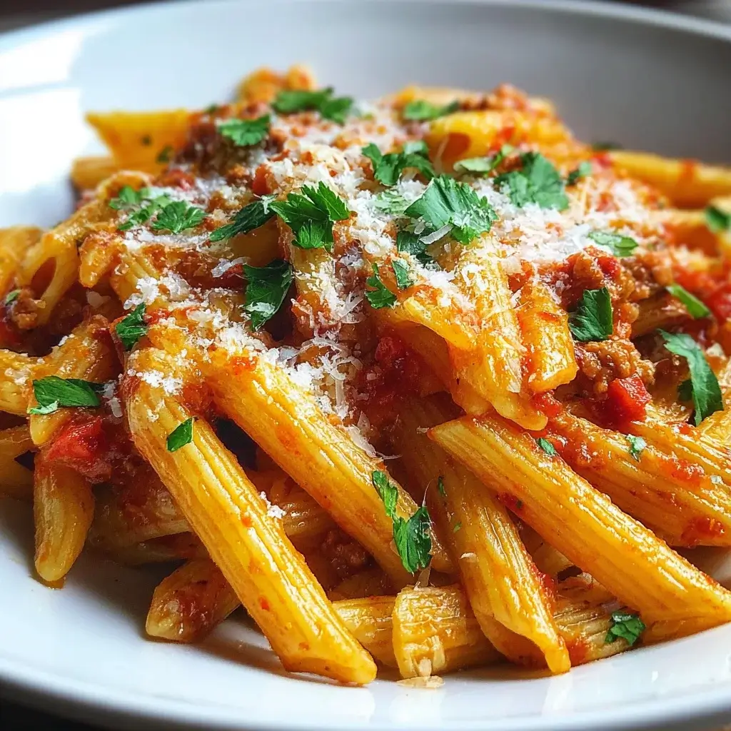 Spicy Italian Penne with Fiery Tomato Sauce: A Flavor Explosion!