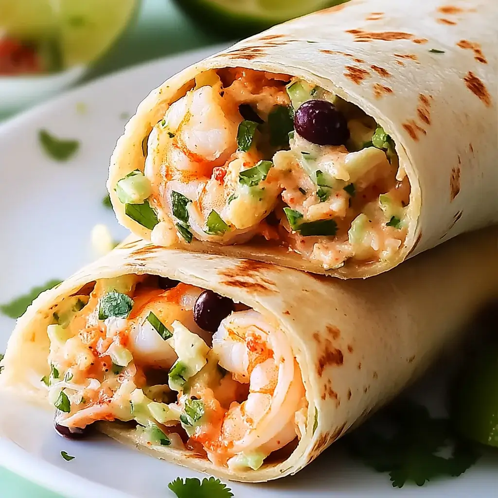 Spicy Shrimp Burritos with Creamy Slaw for Flavor Lovers!