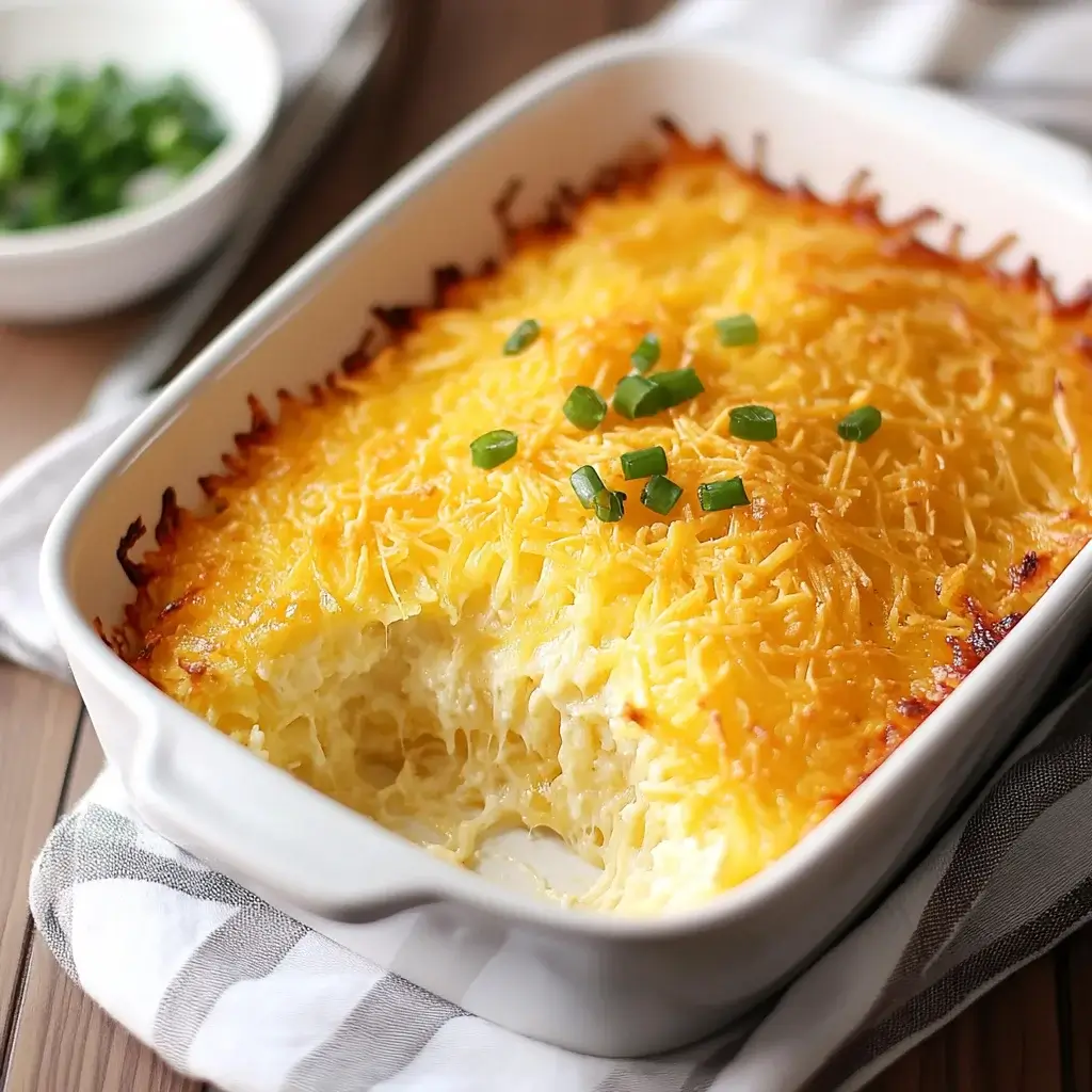 Cheesy Hashbrown Casserole Delight: Irresistibly Easy Recipe!