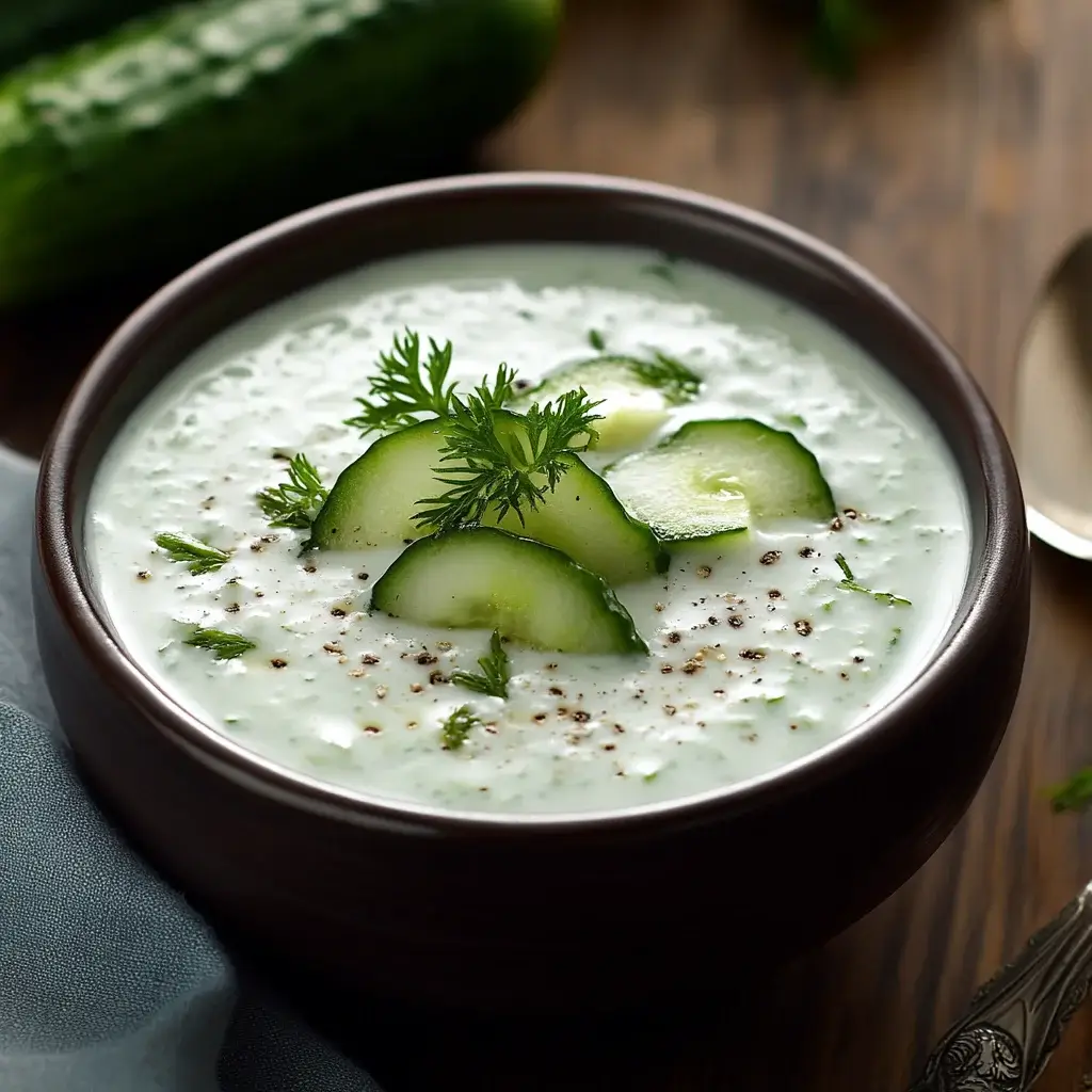 Chilled Cucumber and Avocado Soup: Refreshing Delight!