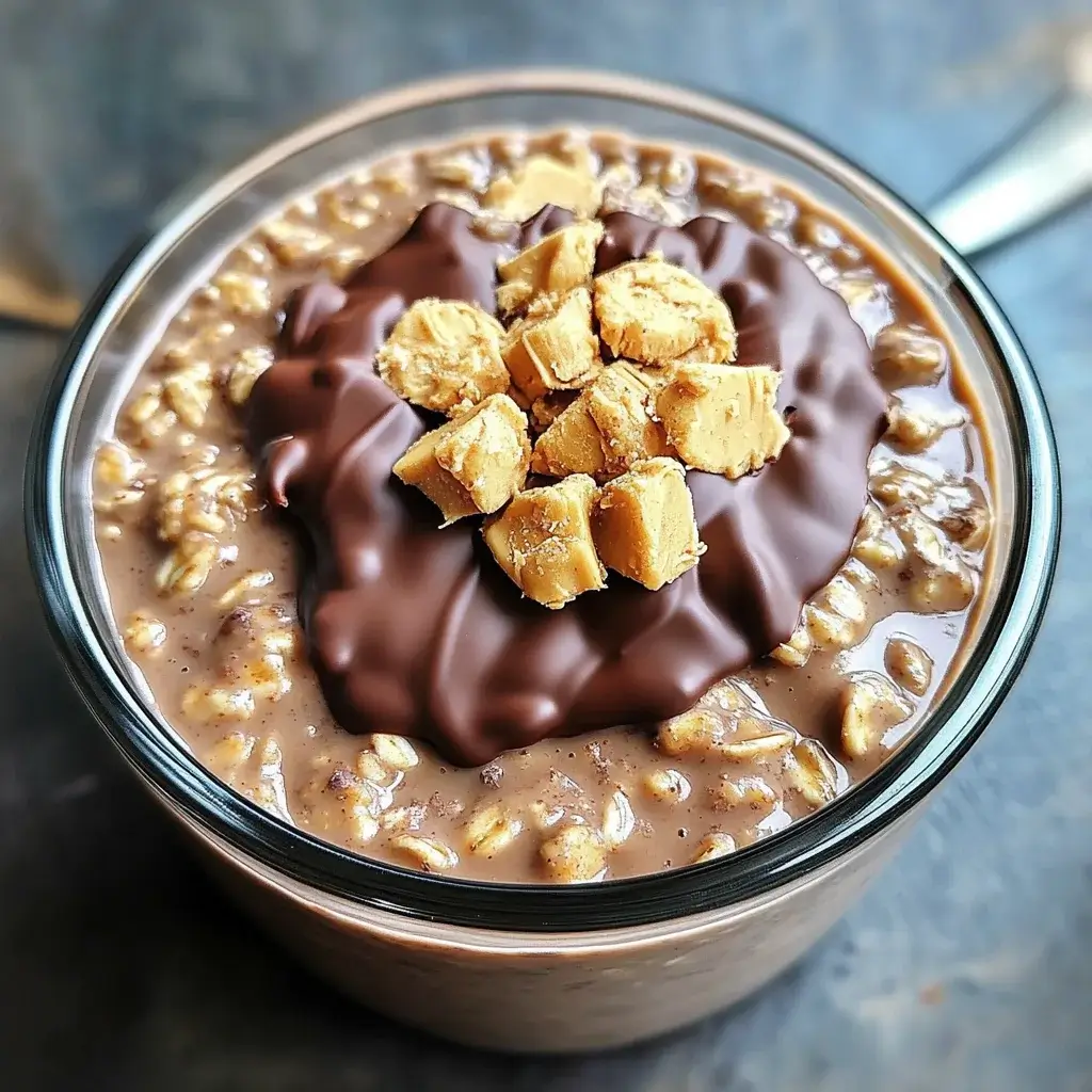 Creamy Chocolate Peanut Butter Protein Oats Delight You!