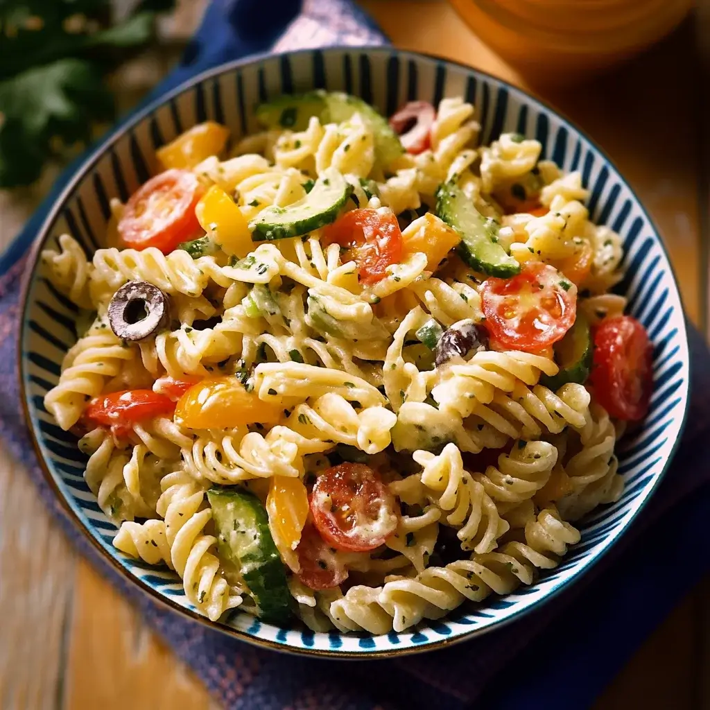 Creamy Ranch Garden Pasta Salad: A Refreshing Delight!