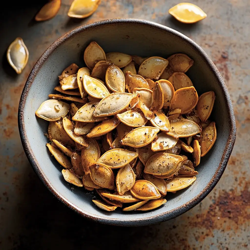 Crunchy Salted Oven-Roasted Pumpkin Seeds that Delight