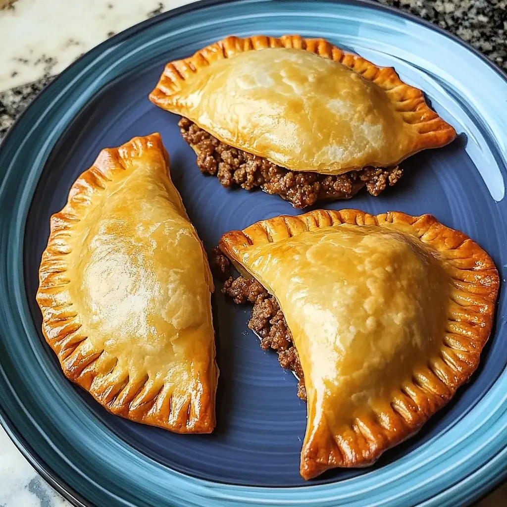 Golden Crisp Empanadas with Savory Ground Beef Delight!