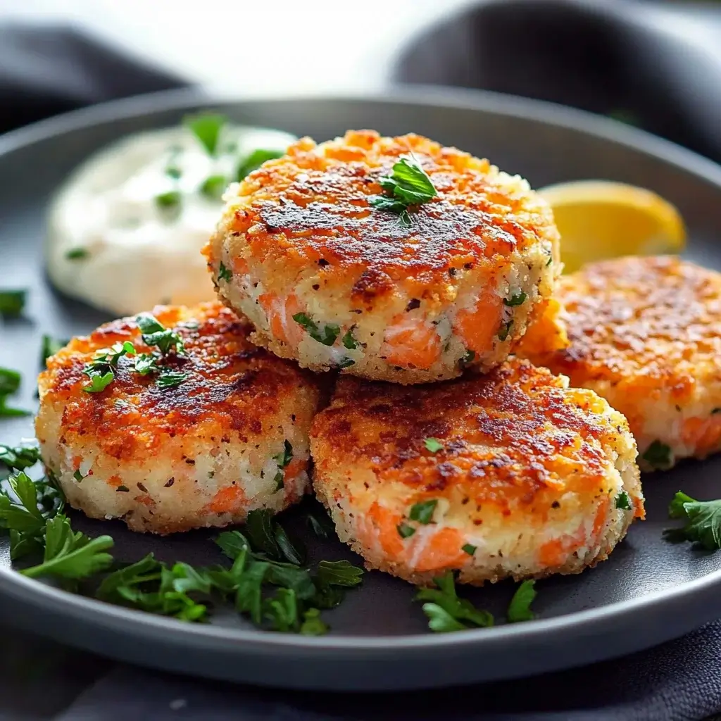 Golden Crisped Wild Salmon Cakes with a Tangy Kick: Discover a Delicious Recipe!