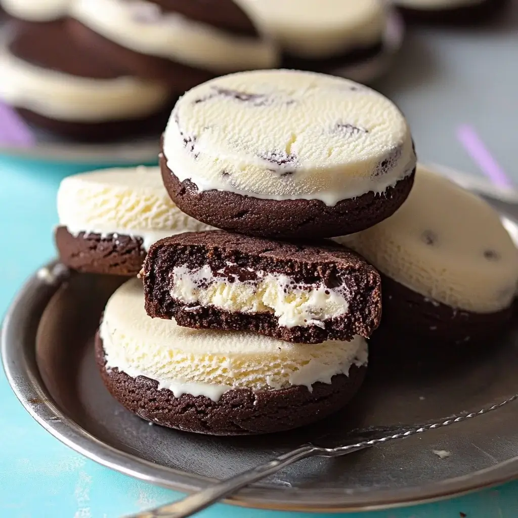 Irresistible Two-Ingredient Ice Cream Cookie Delights Await!