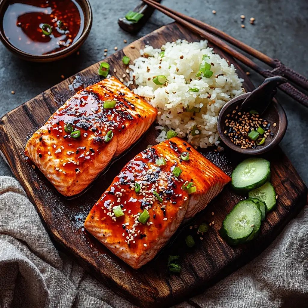 Korean-Inspired Gochujang Salmon with Sweet Savory Glaze: A Delicious Recipe You Must Try!