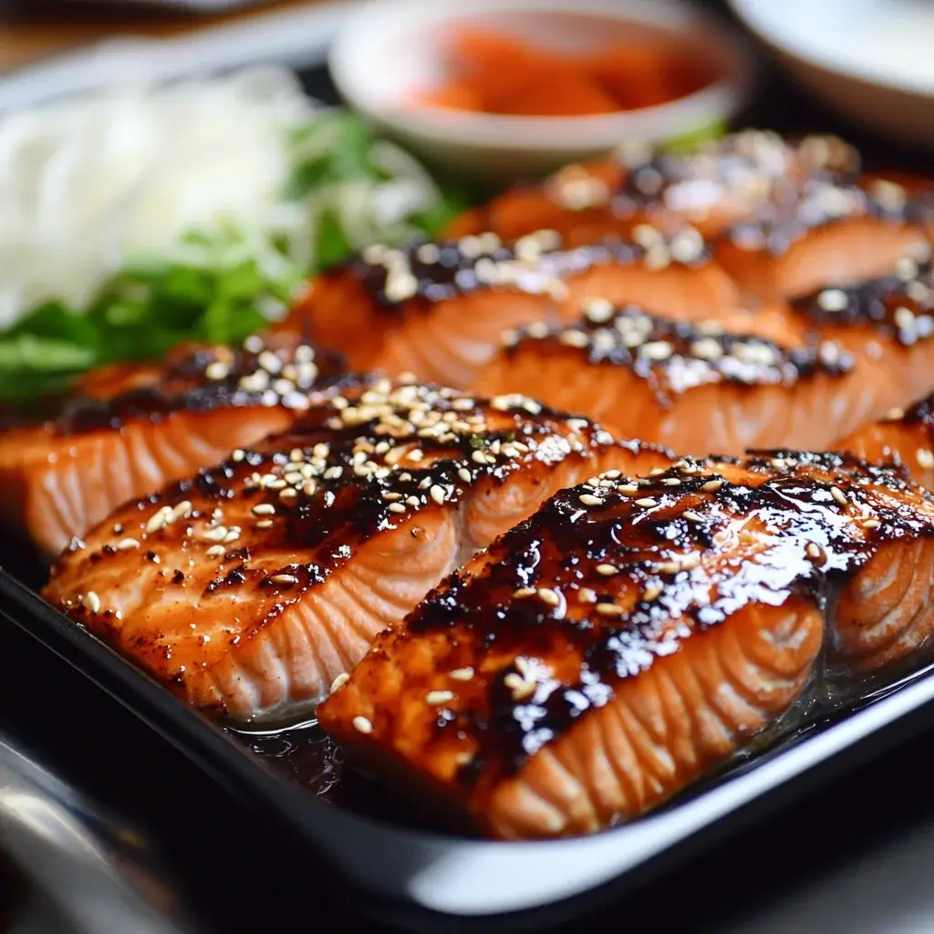 Korean-Style Grilled Salmon with Sweet Bulgogi Marinade is Delicious!