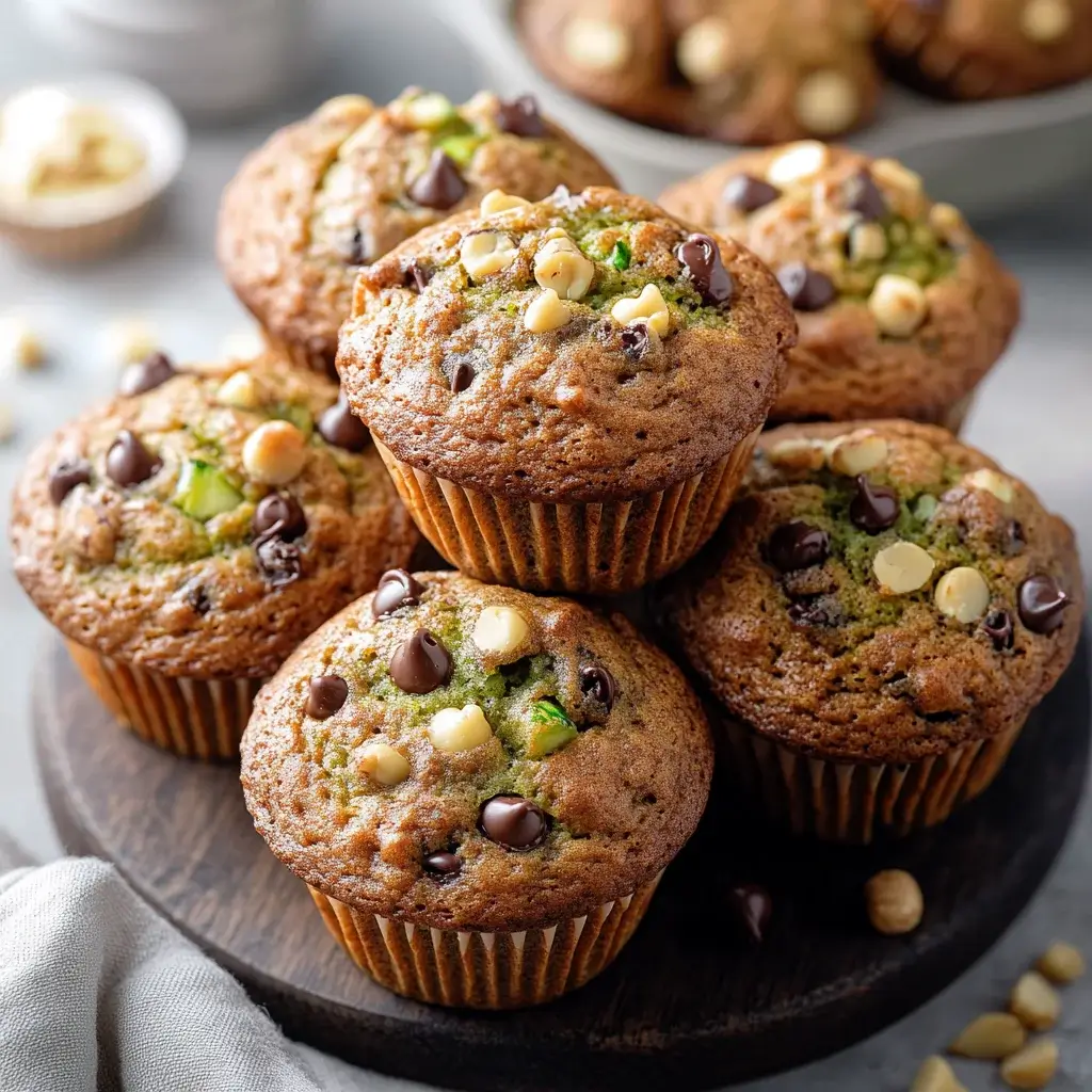 Moist Zucchini Muffins with Chocolate Chips: Discover the secret!