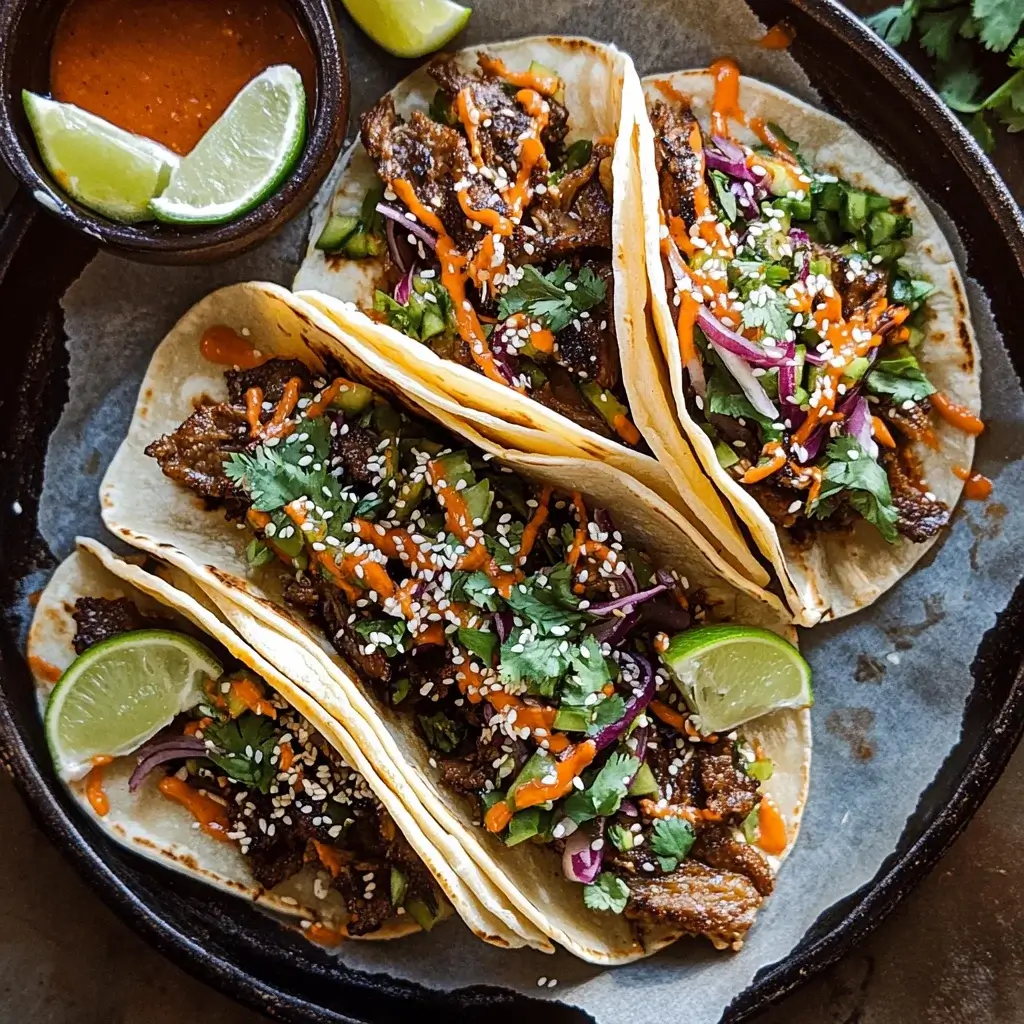Sweet and Spicy Korean Street Tacos: Taste the Fusion!