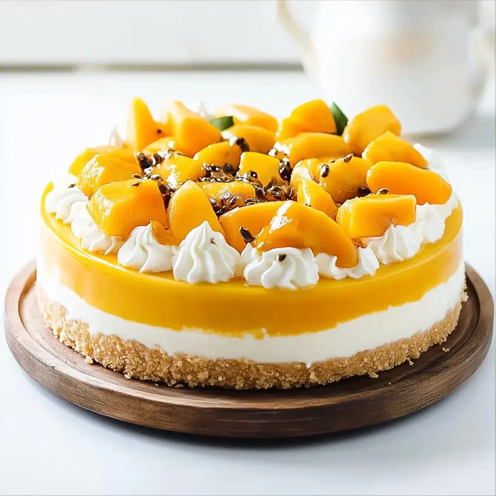 Tropical Mango Dream No-Bake Cheesecake Recipe Revealed!
