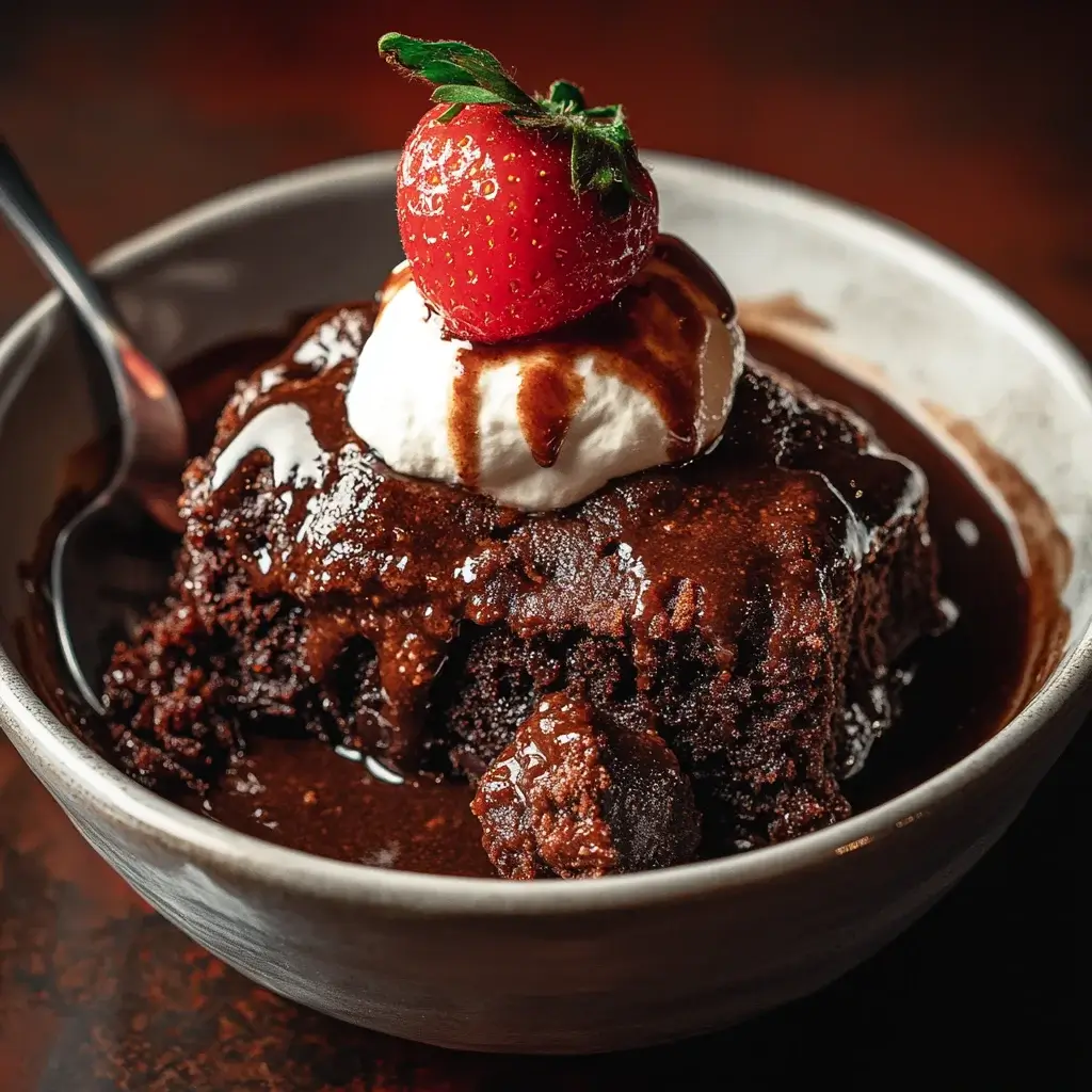Warm and Gooey Southern Chocolate Cobbler is Irresistible!