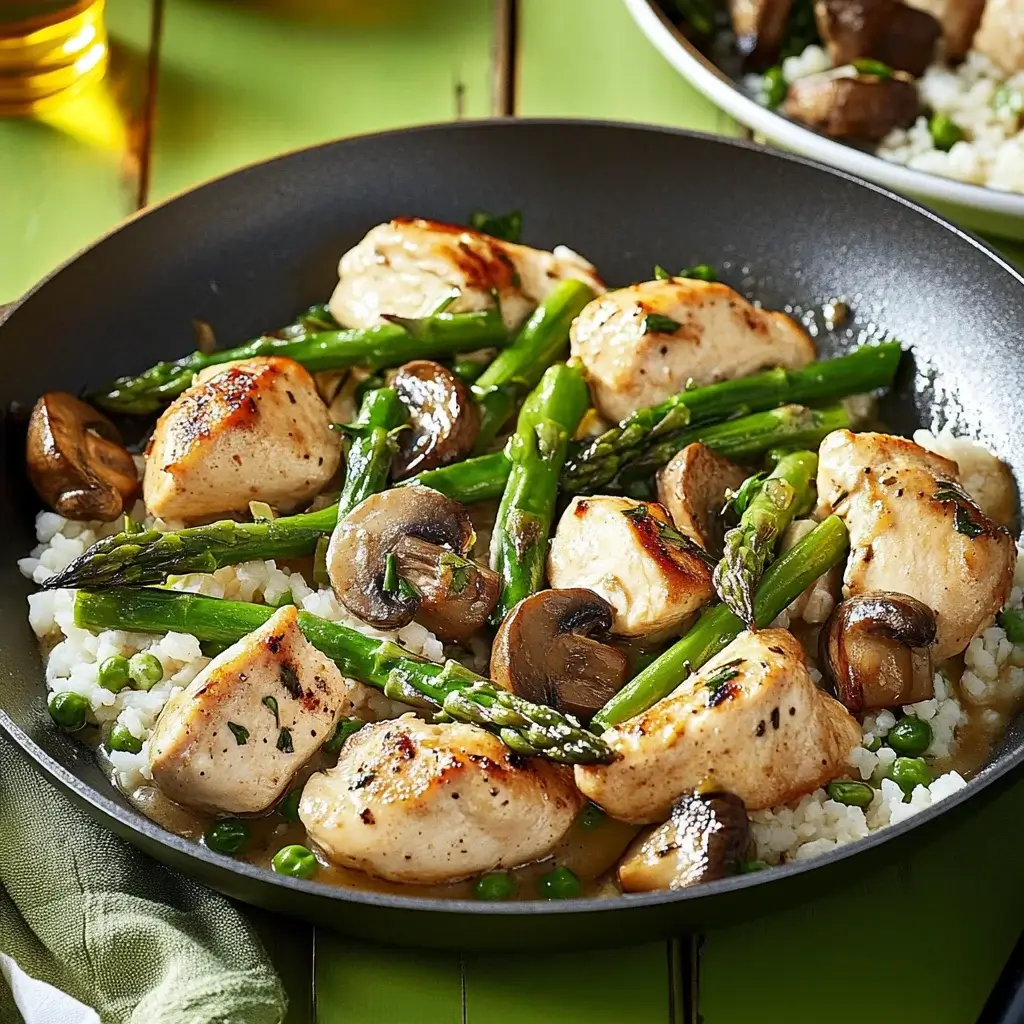 Chicken, Asparagus, and Mushroom Skillet: A Quick Delight!
