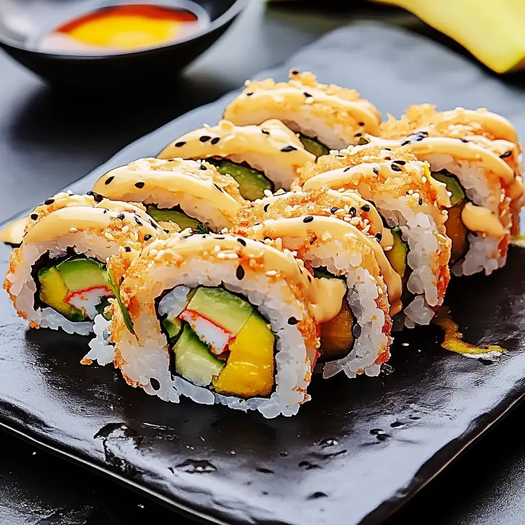Elegant Dragon Roll with Tempura Shrimp Awaits You!
