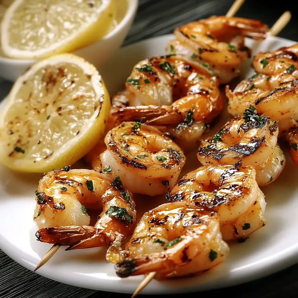 Fiery Grilled Shrimp Skewers with a Kick to Impress!