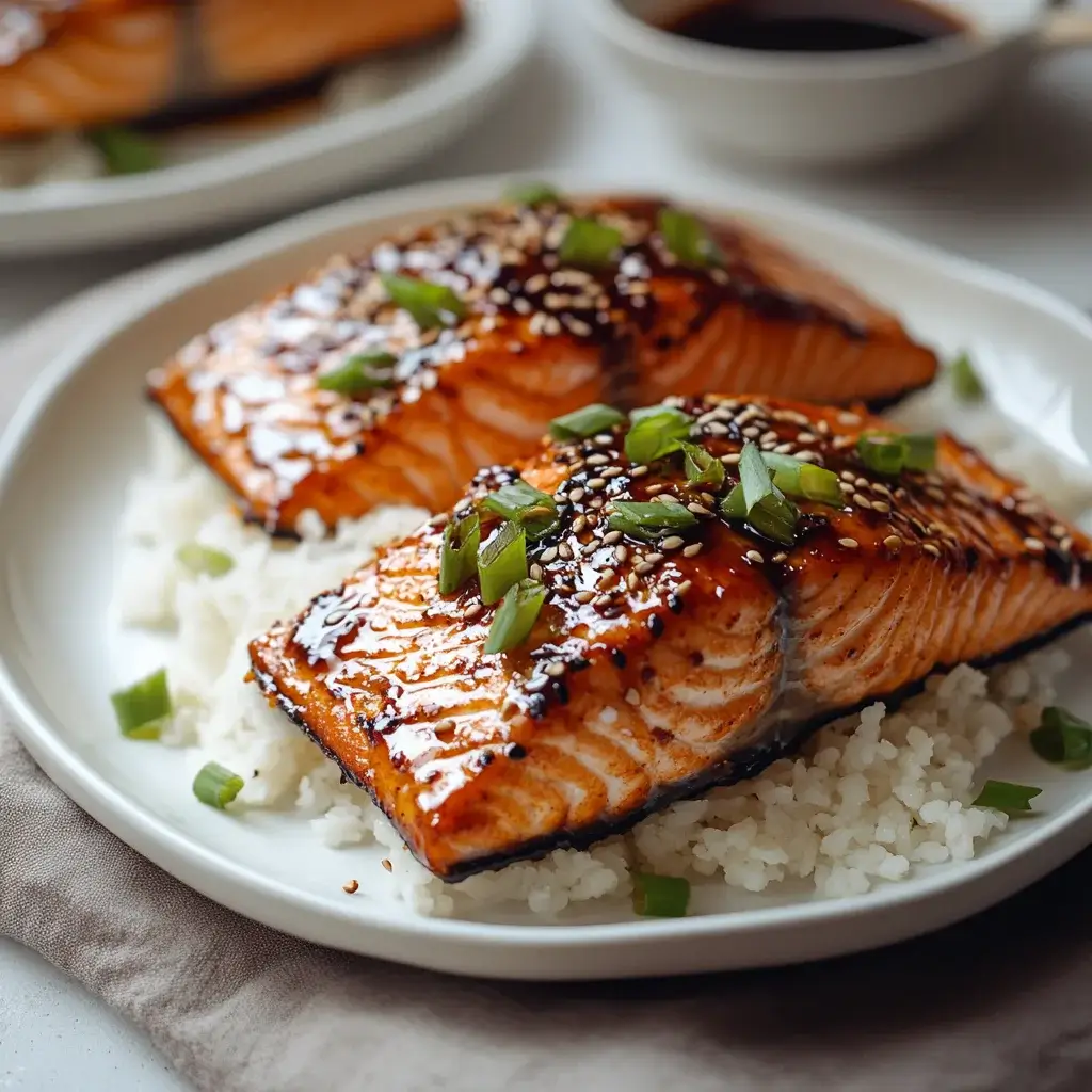 Fiery Korean-Style Broiled Salmon Delights Your Tastebuds!