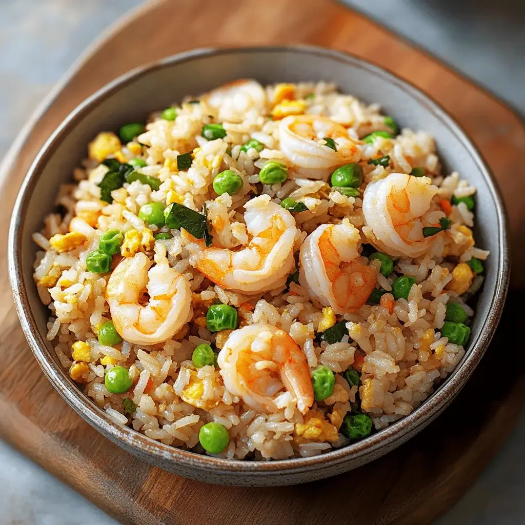 Golden Shrimp Fried Rice with Garden Veggies made easy!