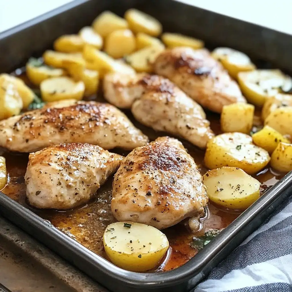 Honey Mustard Chicken Sheet Pan Dinner is a must-try!