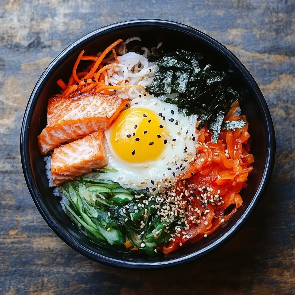 Korean Salmon Bibimbap with a Flavorful Twist: Enjoy Now!