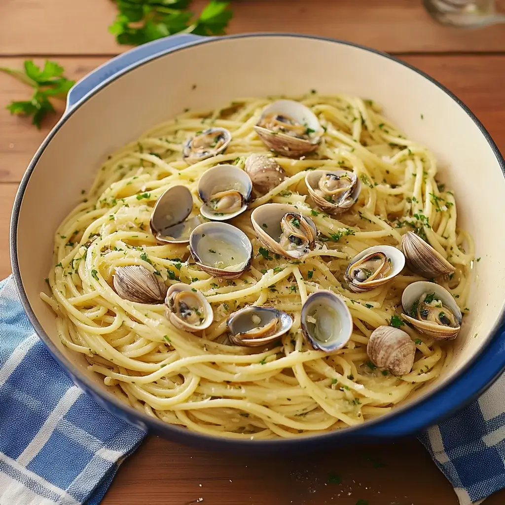 Linguine with Clams in White Wine Garlic Sauce made easy!