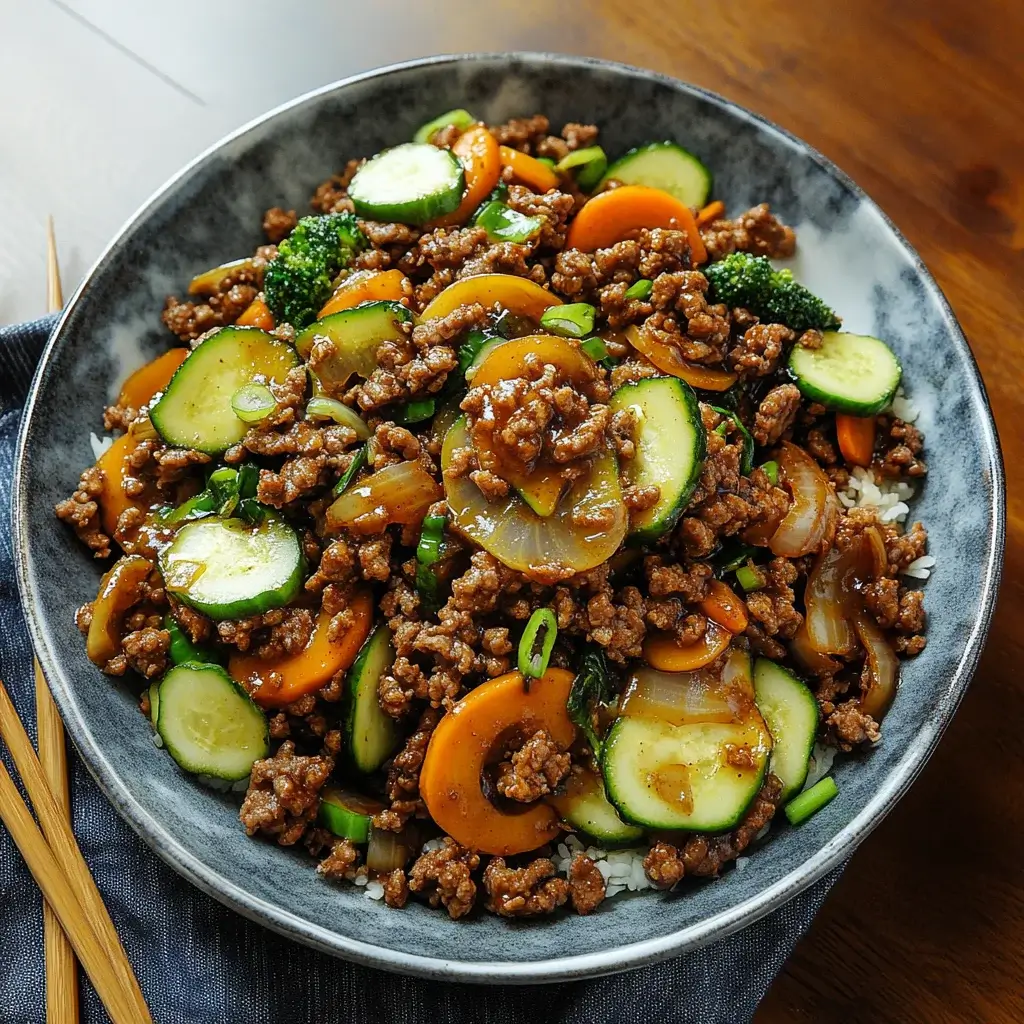 Savory Ground Beef Stir-Fry with Maple Ginger Sauce Recipe Unveiled!