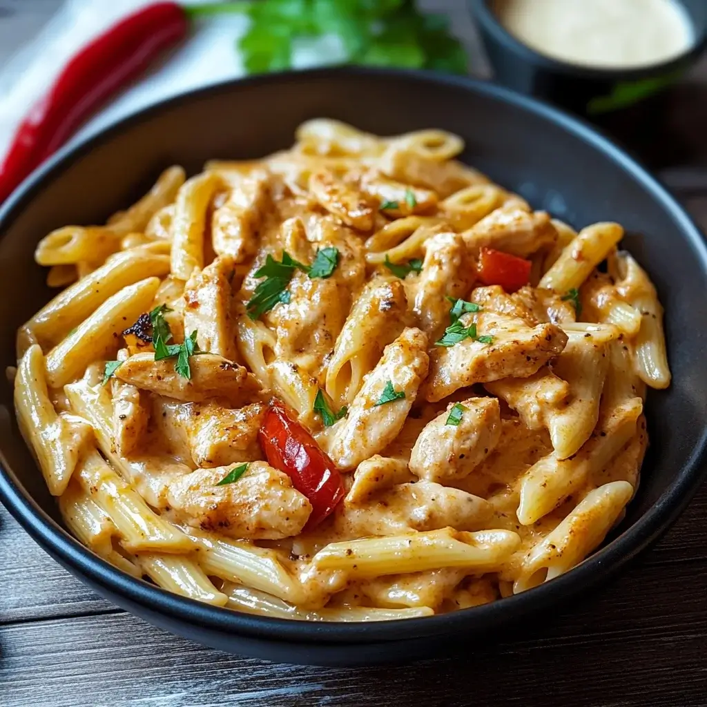 Spicy Cajun Chicken Pasta with a Creamy Twist Recipe Delight!