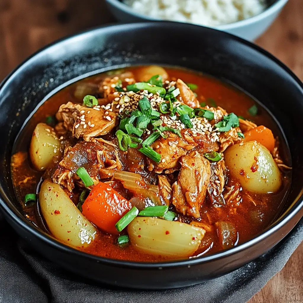 Spicy Korean Chicken Stew: A Flavorful Comfort Dish!