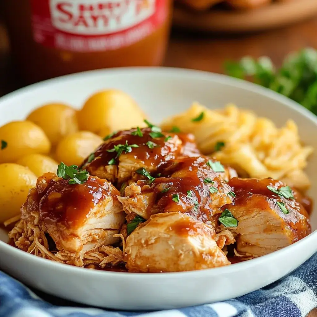 Sweet Baby Ray's Slow Cooker Pulled Chicken Recipe Delight!