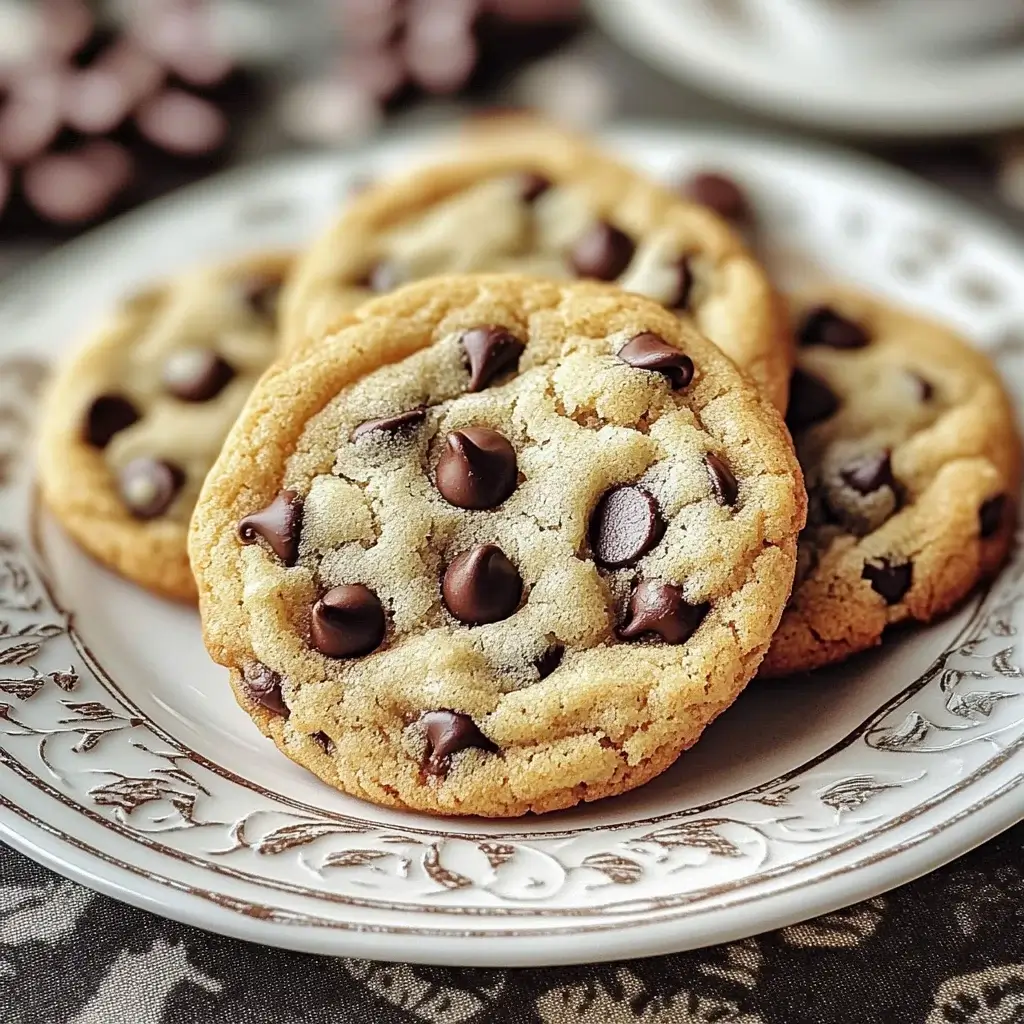Ultimate Chewy Crispy Chocolate Chip Cookies are irresistible!