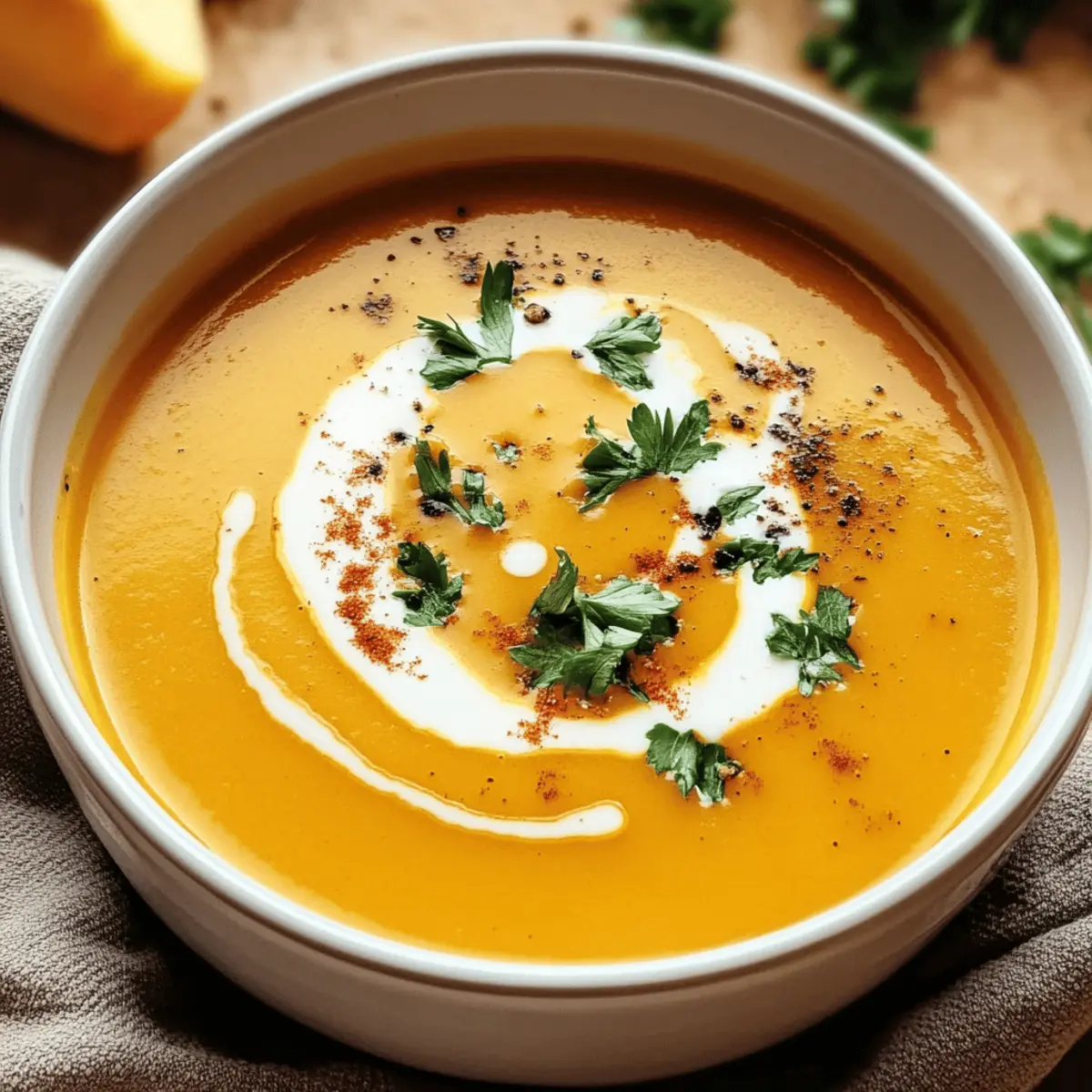 Butternut Squash & Apple Soup