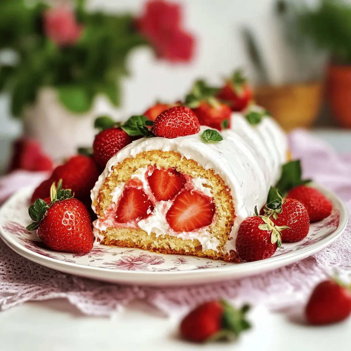 Delicious Strawberry Shortcake Roulade for Summer Bliss