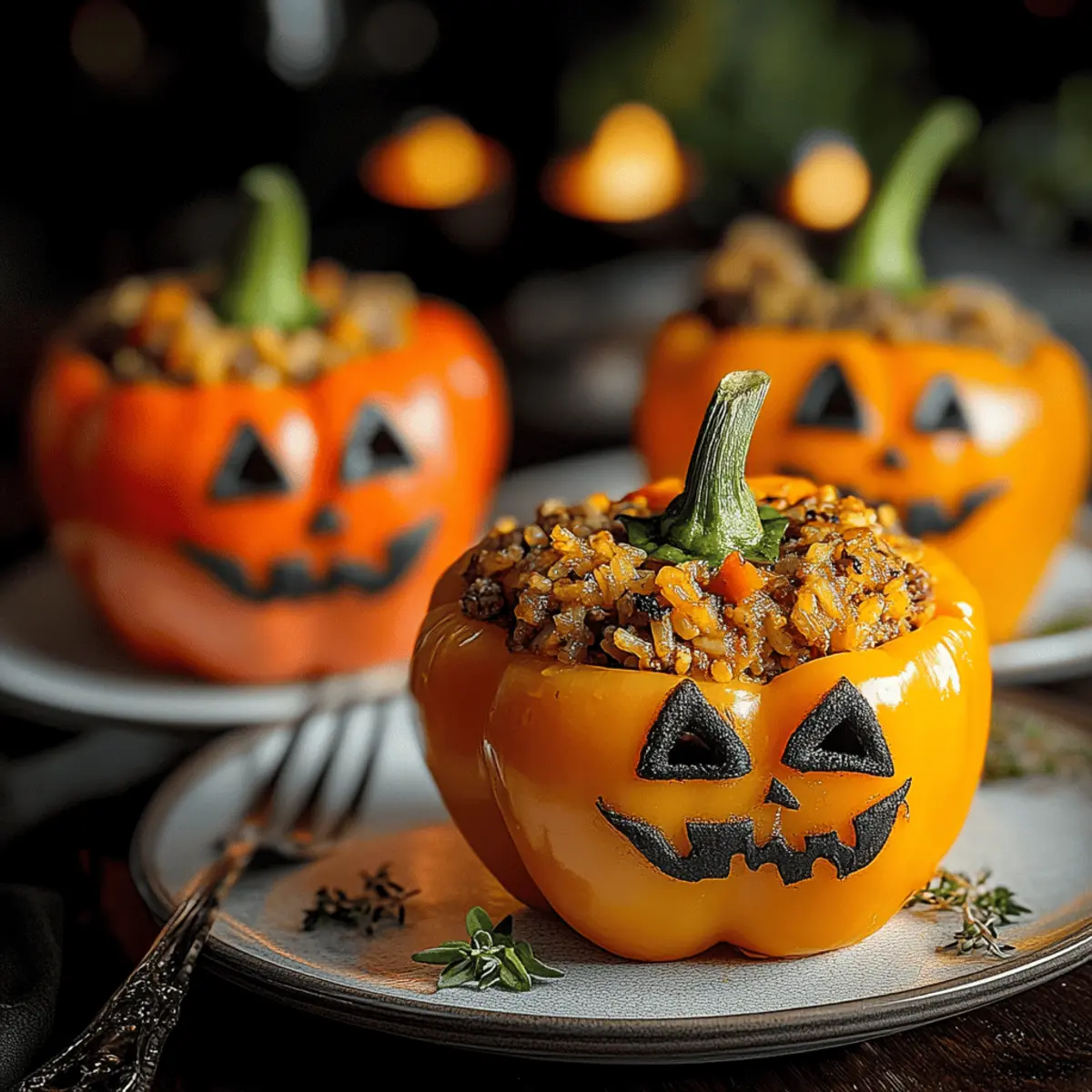 Spooktacular Ground Beef Halloween Stuffed Peppers You’ll Love