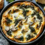 Kale & Mushroom Strata with Cheddar